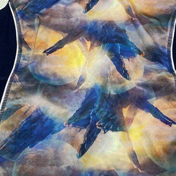 2/$39 Gottex Workout Tank cut out back blue Sz L - Picture 6 of 10